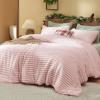 imageBedsure Fluffy Comforter Set Queen  Super Soft Faux Fur Bed Set Cream White All Seasons Warm Plush Fleece Bedding 3 Pieces 1 Shaggy Fuzzy Queen Size Comforter with 2 PillowcasesPink