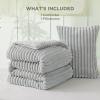imageBedsure Fluffy Comforter Set Queen  Super Soft Faux Fur Bed Set Cream White All Seasons Warm Plush Fleece Bedding 3 Pieces 1 Shaggy Fuzzy Queen Size Comforter with 2 Pillowcases03  Light Grey