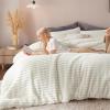 imageBedsure Fluffy Comforter Set Queen  Super Soft Faux Fur Bed Set Cream White All Seasons Warm Plush Fleece Bedding 3 Pieces 1 Shaggy Fuzzy Queen Size Comforter with 2 Pillowcases01  Cream White