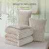 imageBedsure Fluffy Comforter Set Queen  Super Soft Faux Fur Bed Set Cream White All Seasons Warm Plush Fleece Bedding 3 Pieces 1 Shaggy Fuzzy Queen Size Comforter with 2 Pillowcases02  Linen
