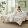 imageBedsure Fluffy Comforter Set Queen  Super Soft Faux Fur Bed Set Cream White All Seasons Warm Plush Fleece Bedding 3 Pieces 1 Shaggy Fuzzy Queen Size Comforter with 2 Pillowcases01  Cream White