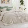 imageBedsure Fluffy Comforter Set Queen  Super Soft Faux Fur Bed Set Cream White All Seasons Warm Plush Fleece Bedding 3 Pieces 1 Shaggy Fuzzy Queen Size Comforter with 2 Pillowcases02  Linen