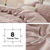 imageBedsure Fluffy Duvet Cover Set  Faux Fur Comforter Cover Queen Size Dark Grey Warm Plush Bedding for Winter 3Piece Set with Zipper Closure 90quotx90quot and 2 Pillow Shams Comforter Sold Separately03  Cameo Rose No Comforter
