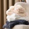 imageBedsure Fluffy Duvet Cover Set  Ultra Soft Plush Shaggy Comforter Cover Queen Size Warm Flannel Fleece Bed Sets for Winter 3 Pieces Striped Pattern Forest Green03  Linen No Comforter