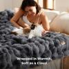 imageBedsure GentleSoft Fluffy Faux Fur Throw Blanket Fuzzy Soft Bubble Blanket for Couch Faux Fur Decor for Bedroom Living Room Housewarming Thick Warm Furry Cozy Gifts for Women Cream 50x60 InchTiedye Grey