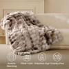 imageBedsure GentleSoft Fluffy Faux Fur Throw Blanket Fuzzy Soft Bubble Blanket for Couch Faux Fur Decor for Bedroom Living Room Housewarming Thick Warm Furry Cozy Gifts for Women Cream 50x60 InchTiedye Brown