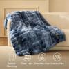 imageBedsure GentleSoft Fluffy Faux Fur Throw Blanket Fuzzy Soft Bubble Blanket for Couch Faux Fur Decor for Bedroom Living Room Housewarming Thick Warm Furry Cozy Gifts for Women Cream 50x60 InchTiedye Blue