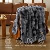 imageBedsure GentleSoft Fluffy Faux Fur Throw Blanket Fuzzy Soft Bubble Blanket for Couch Faux Fur Decor for Bedroom Living Room Housewarming Thick Warm Furry Cozy Gifts for Women Cream 50x60 InchTiedye Grey