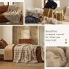 imageBedsure GentleSoft Fluffy Faux Fur Throw Blanket Fuzzy Soft Bubble Blanket for Couch Faux Fur Decor for Bedroom Living Room Housewarming Thick Warm Furry Cozy Gifts for Women Cream 50x60 InchBeige