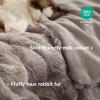 imageBedsure GentleSoft Fluffy Faux Fur Throw Blanket Fuzzy Soft Bubble Blanket for Couch Faux Fur Decor for Bedroom Living Room Housewarming Thick Warm Furry Cozy Gifts for Women Cream 50x60 InchTiedye Brown