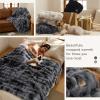 imageBedsure GentleSoft Fluffy Faux Fur Throw Blanket Fuzzy Soft Bubble Blanket for Couch Faux Fur Decor for Bedroom Living Room Housewarming Thick Warm Furry Cozy Gifts for Women Cream 50x60 InchTiedye Grey