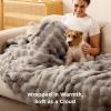 imageBedsure GentleSoft Fluffy Faux Fur Throw Blanket Fuzzy Soft Bubble Blanket for Couch Faux Fur Decor for Bedroom Living Room Housewarming Thick Warm Furry Cozy Gifts for Women Cream 50x60 InchTiedye Brown