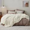 imageBedsure GentleSoft Fluffy Sherpa Fleece Faux Fur Blankets Queen Size for Bed Bedroom Decor Winter Thick Warm Full Queen Blankets Fuzzy Plush Soft Heavy Mink Tie Dye Grey Bedding Cozy Gifts 90x9001 Cream