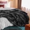 imageBedsure GentleSoft Fluffy Sherpa Fleece Faux Fur Blankets Queen Size for Bed Bedroom Decor Winter Thick Warm Full Queen Blankets Fuzzy Plush Soft Heavy Mink Tie Dye Grey Bedding Cozy Gifts 90x9007 Tie Dye Black