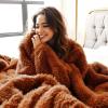 imageBedsure GentleSoft Fluffy Sherpa Fleece Faux Fur Blankets Queen Size for Bed Bedroom Decor Winter Thick Warm Full Queen Blankets Fuzzy Plush Soft Heavy Mink Tie Dye Grey Bedding Cozy Gifts 90x9020 Burnt Orange