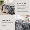 imageBedsure GentleSoft Fluffy Sherpa Fleece Faux Fur Blankets Queen Size for Bed Bedroom Decor Winter Thick Warm Full Queen Blankets Fuzzy Plush Soft Heavy Mink Tie Dye Grey Bedding Cozy Gifts 90x9006 Tie Dye Grey