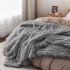 imageBedsure GentleSoft Fluffy Sherpa Fleece Faux Fur Blankets Queen Size for Bed Bedroom Decor Winter Thick Warm Full Queen Blankets Fuzzy Plush Soft Heavy Mink Tie Dye Grey Bedding Cozy Gifts 90x9011 Grey