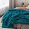 imageBedsure GentleSoft Fluffy Sherpa Fleece Faux Fur Blankets Queen Size for Bed Bedroom Decor Winter Thick Warm Full Queen Blankets Fuzzy Plush Soft Heavy Mink Tie Dye Grey Bedding Cozy Gifts 90x9018 Teal