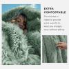 imageBedsure GentleSoft Fluffy Sherpa Fleece Faux Fur Blankets Queen Size for Bed Bedroom Decor Winter Thick Warm Full Queen Blankets Fuzzy Plush Soft Heavy Mink Tie Dye Grey Bedding Cozy Gifts 90x9010 Sage Green