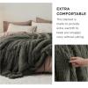 imageBedsure GentleSoft Fluffy Sherpa Fleece Faux Fur Blankets Queen Size for Bed Bedroom Decor Winter Thick Warm Full Queen Blankets Fuzzy Plush Soft Heavy Mink Tie Dye Grey Bedding Cozy Gifts 90x9019 Olive Green