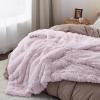 imageBedsure GentleSoft Fluffy Sherpa Fleece Faux Fur Blankets Queen Size for Bed Bedroom Decor Winter Thick Warm Full Queen Blankets Fuzzy Plush Soft Heavy Mink Tie Dye Grey Bedding Cozy Gifts 90x9012 Lavender