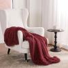 imageBedsure GentleSoft Fluffy Sherpa Fleece Faux Fur Blankets Queen Size for Bed Bedroom Decor Winter Thick Warm Full Queen Blankets Fuzzy Plush Soft Heavy Mink Tie Dye Grey Bedding Cozy Gifts 90x9021 Burgundy Red