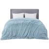 imageBedsure GentleSoft Fluffy Sherpa Fleece Faux Fur Blankets Queen Size for Bed Bedroom Decor Winter Thick Warm Full Queen Blankets Fuzzy Plush Soft Heavy Mink Tie Dye Grey Bedding Cozy Gifts 90x9014 Blue