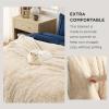 imageBedsure GentleSoft Fluffy Sherpa Fleece Faux Fur Blankets Queen Size for Bed Bedroom Decor Winter Thick Warm Full Queen Blankets Fuzzy Plush Soft Heavy Mink Tie Dye Grey Bedding Cozy Gifts 90x9002 Beige