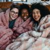 imageBedsure GentleSoft Fluffy Sherpa Fleece Faux Fur Blankets Queen Size for Bed Bedroom Decor Winter Thick Warm Full Queen Blankets Fuzzy Plush Soft Heavy Mink Tie Dye Grey Bedding Cozy Gifts 90x9009 Dusty Pink