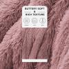 imageBedsure GentleSoft Fluffy Sherpa Fleece Faux Fur Blankets Queen Size for Bed Bedroom Decor Winter Thick Warm Full Queen Blankets Fuzzy Plush Soft Heavy Mink Tie Dye Grey Bedding Cozy Gifts 90x9009 Dusty Pink