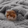imageBedsure GentleSoft Fluffy Sherpa Fleece Faux Fur Blankets Queen Size for Bed Bedroom Decor Winter Thick Warm Full Queen Blankets Fuzzy Plush Soft Heavy Mink Tie Dye Grey Bedding Cozy Gifts 90x9011 Grey
