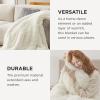 imageBedsure GentleSoft Fluffy Sherpa Fleece Faux Fur Blankets Queen Size for Bed Bedroom Decor Winter Thick Warm Full Queen Blankets Fuzzy Plush Soft Heavy Mink Tie Dye Grey Bedding Cozy Gifts 90x9001 Cream
