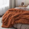 imageBedsure GentleSoft Fluffy Sherpa Fleece Faux Fur Blankets Queen Size for Bed Bedroom Decor Winter Thick Warm Full Queen Blankets Fuzzy Plush Soft Heavy Mink Tie Dye Grey Bedding Cozy Gifts 90x9020 Burnt Orange