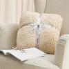 imageBedsure GentleSoft Fluffy Sherpa Fleece Faux Fur Blankets Queen Size for Bed Bedroom Decor Winter Thick Warm Full Queen Blankets Fuzzy Plush Soft Heavy Mink Tie Dye Grey Bedding Cozy Gifts 90x9002 Beige