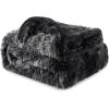 imageBedsure GentleSoft Fluffy Sherpa Fleece Faux Fur Blankets Queen Size for Bed Bedroom Decor Winter Thick Warm Full Queen Blankets Fuzzy Plush Soft Heavy Mink Tie Dye Grey Bedding Cozy Gifts 90x9007 Tie Dye Black