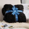 imageBedsure GentleSoft Fluffy Sherpa Fleece Faux Fur Blankets Queen Size for Bed Bedroom Decor Winter Thick Warm Full Queen Blankets Fuzzy Plush Soft Heavy Mink Tie Dye Grey Bedding Cozy Gifts 90x9005 Black