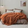 imageBedsure GentleSoft Fluffy Sherpa Fleece Faux Fur Blankets Queen Size for Bed Bedroom Decor Winter Thick Warm Full Queen Blankets Fuzzy Plush Soft Heavy Mink Tie Dye Grey Bedding Cozy Gifts 90x9020 Burnt Orange