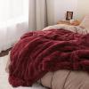 imageBedsure GentleSoft Fluffy Sherpa Fleece Faux Fur Blankets Queen Size for Bed Bedroom Decor Winter Thick Warm Full Queen Blankets Fuzzy Plush Soft Heavy Mink Tie Dye Grey Bedding Cozy Gifts 90x9021 Burgundy Red