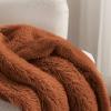 imageBedsure GentleSoft Fluffy Sherpa Fleece Faux Fur Blankets Queen Size for Bed Bedroom Decor Winter Thick Warm Full Queen Blankets Fuzzy Plush Soft Heavy Mink Tie Dye Grey Bedding Cozy Gifts 90x9020 Burnt Orange