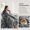 imageBedsure GentleSoft Fluffy Sherpa Fleece Faux Fur Blankets Queen Size for Bed Bedroom Decor Winter Thick Warm Full Queen Blankets Fuzzy Plush Soft Heavy Mink Tie Dye Grey Bedding Cozy Gifts 90x9006 Tie Dye Grey