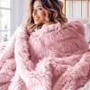 imageBedsure GentleSoft Fluffy Sherpa Fleece Faux Fur Blankets Queen Size for Bed Bedroom Decor Winter Thick Warm Full Queen Blankets Fuzzy Plush Soft Heavy Mink Tie Dye Grey Bedding Cozy Gifts 90x9003 Pink