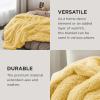 imageBedsure GentleSoft Fluffy Sherpa Fleece Faux Fur Blankets Queen Size for Bed Bedroom Decor Winter Thick Warm Full Queen Blankets Fuzzy Plush Soft Heavy Mink Tie Dye Grey Bedding Cozy Gifts 90x9016 Light Yellow
