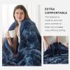 imageBedsure GentleSoft Fluffy Sherpa Fleece Faux Fur Blankets Queen Size for Bed Bedroom Decor Winter Thick Warm Full Queen Blankets Fuzzy Plush Soft Heavy Mink Tie Dye Grey Bedding Cozy Gifts 90x9004 Tie Dye Navy