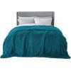 imageBedsure GentleSoft Fluffy Sherpa Fleece Faux Fur Blankets Queen Size for Bed Bedroom Decor Winter Thick Warm Full Queen Blankets Fuzzy Plush Soft Heavy Mink Tie Dye Grey Bedding Cozy Gifts 90x9018 Teal