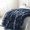 imageBedsure GentleSoft Fluffy Sherpa Fleece Faux Fur Blankets Queen Size for Bed Bedroom Decor Winter Thick Warm Full Queen Blankets Fuzzy Plush Soft Heavy Mink Tie Dye Grey Bedding Cozy Gifts 90x9004 Tie Dye Navy
