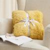 imageBedsure GentleSoft Fluffy Sherpa Fleece Faux Fur Blankets Queen Size for Bed Bedroom Decor Winter Thick Warm Full Queen Blankets Fuzzy Plush Soft Heavy Mink Tie Dye Grey Bedding Cozy Gifts 90x9016 Light Yellow