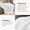 imageBedsure GentleSoft Fluffy Sherpa Fleece Faux Fur Blankets Queen Size for Bed Bedroom Decor Winter Thick Warm Full Queen Blankets Fuzzy Plush Soft Heavy Mink Tie Dye Grey Bedding Cozy Gifts 90x9008 White