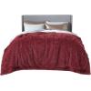 imageBedsure GentleSoft Fluffy Sherpa Fleece Faux Fur Blankets Queen Size for Bed Bedroom Decor Winter Thick Warm Full Queen Blankets Fuzzy Plush Soft Heavy Mink Tie Dye Grey Bedding Cozy Gifts 90x9021 Burgundy Red