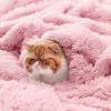 imageBedsure GentleSoft Fluffy Sherpa Fleece Faux Fur Blankets Queen Size for Bed Bedroom Decor Winter Thick Warm Full Queen Blankets Fuzzy Plush Soft Heavy Mink Tie Dye Grey Bedding Cozy Gifts 90x9003 Pink