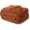 imageBedsure GentleSoft Fluffy Sherpa Fleece Faux Fur Blankets Queen Size for Bed Bedroom Decor Winter Thick Warm Full Queen Blankets Fuzzy Plush Soft Heavy Mink Tie Dye Grey Bedding Cozy Gifts 90x9020 Burnt Orange